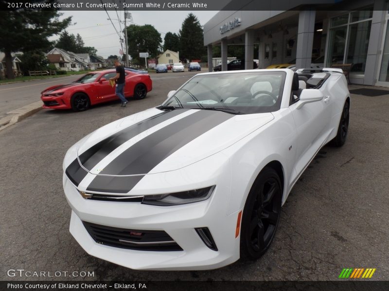Summit White / Ceramic White 2017 Chevrolet Camaro LT Convertible