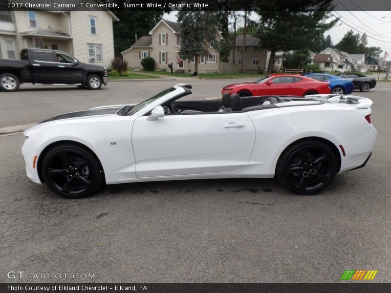 Summit White / Ceramic White 2017 Chevrolet Camaro LT Convertible