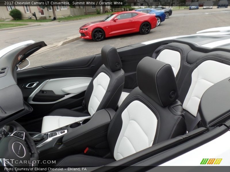  2017 Camaro LT Convertible Ceramic White Interior