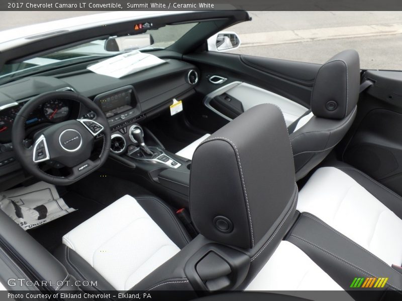  2017 Camaro LT Convertible Ceramic White Interior