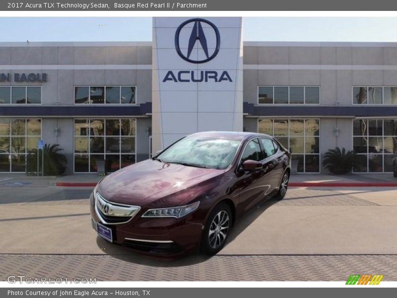Basque Red Pearl II / Parchment 2017 Acura TLX Technology Sedan