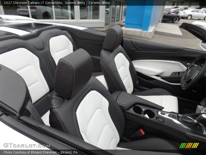 Summit White / Ceramic White 2017 Chevrolet Camaro LT Convertible