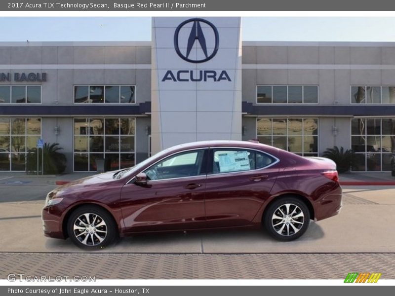 Basque Red Pearl II / Parchment 2017 Acura TLX Technology Sedan