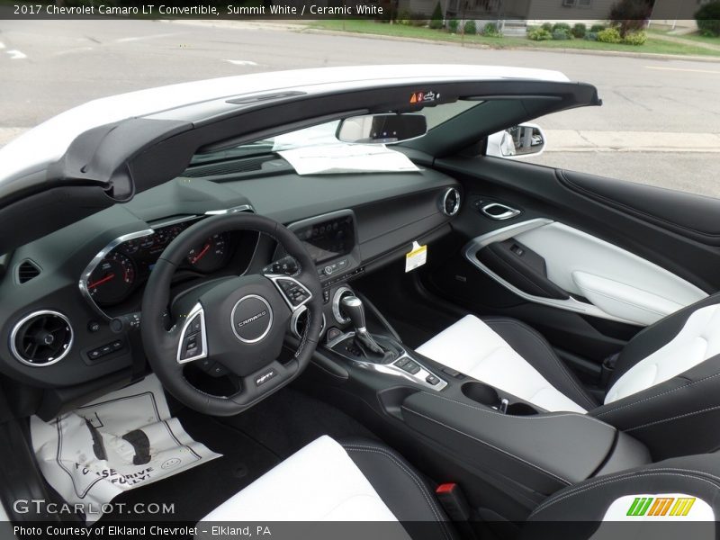 Summit White / Ceramic White 2017 Chevrolet Camaro LT Convertible