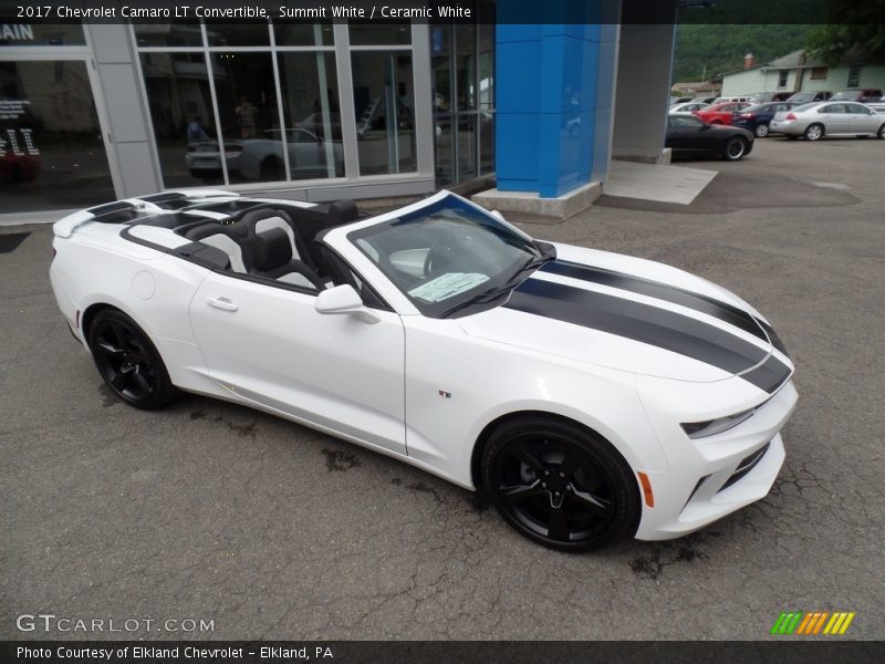 Summit White / Ceramic White 2017 Chevrolet Camaro LT Convertible