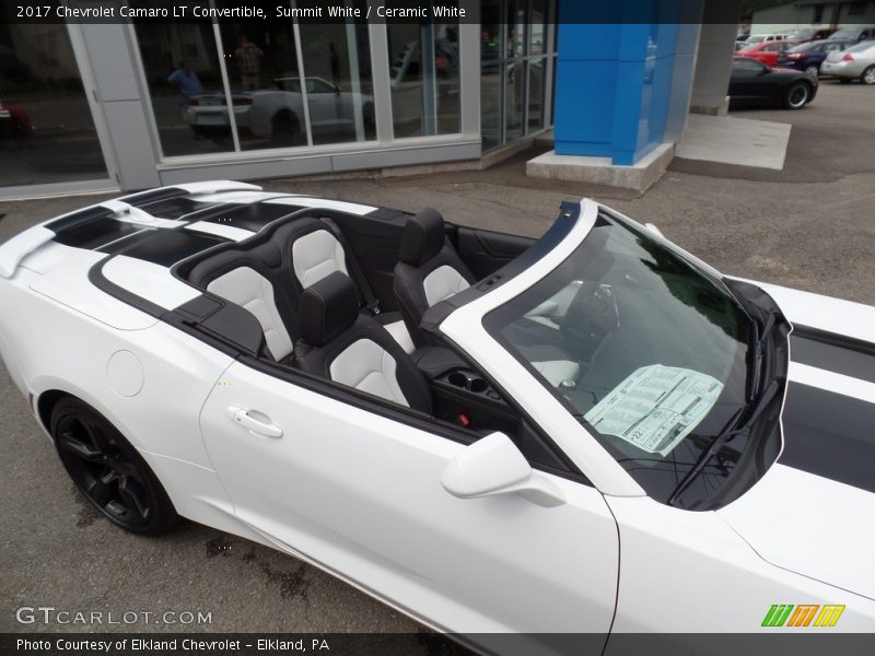 Summit White / Ceramic White 2017 Chevrolet Camaro LT Convertible