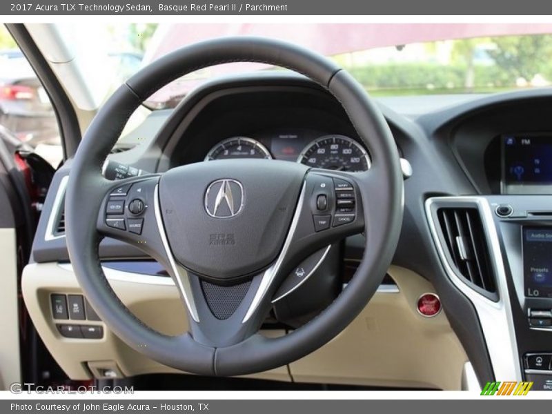 Basque Red Pearl II / Parchment 2017 Acura TLX Technology Sedan
