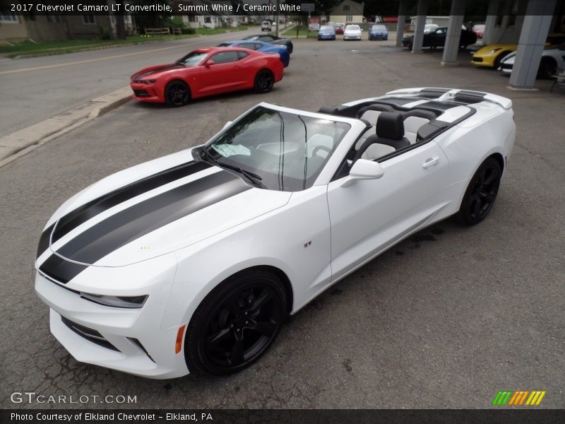 Summit White / Ceramic White 2017 Chevrolet Camaro LT Convertible