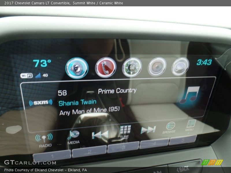 Summit White / Ceramic White 2017 Chevrolet Camaro LT Convertible