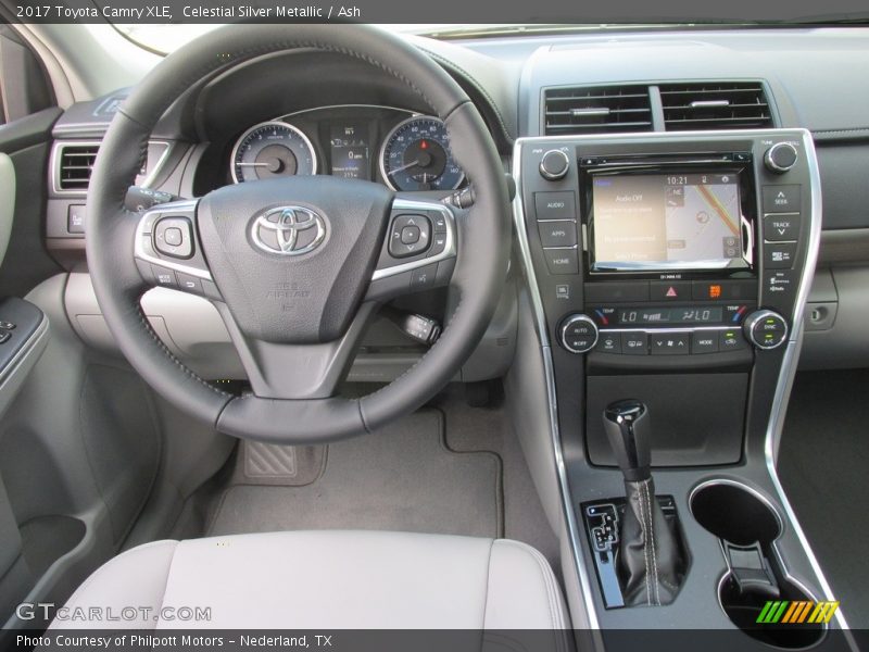 Dashboard of 2017 Camry XLE
