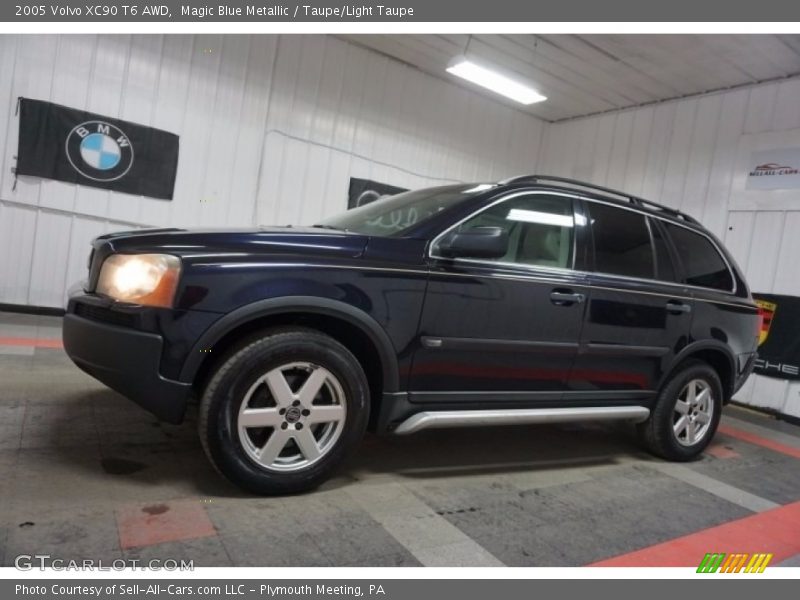 Magic Blue Metallic / Taupe/Light Taupe 2005 Volvo XC90 T6 AWD