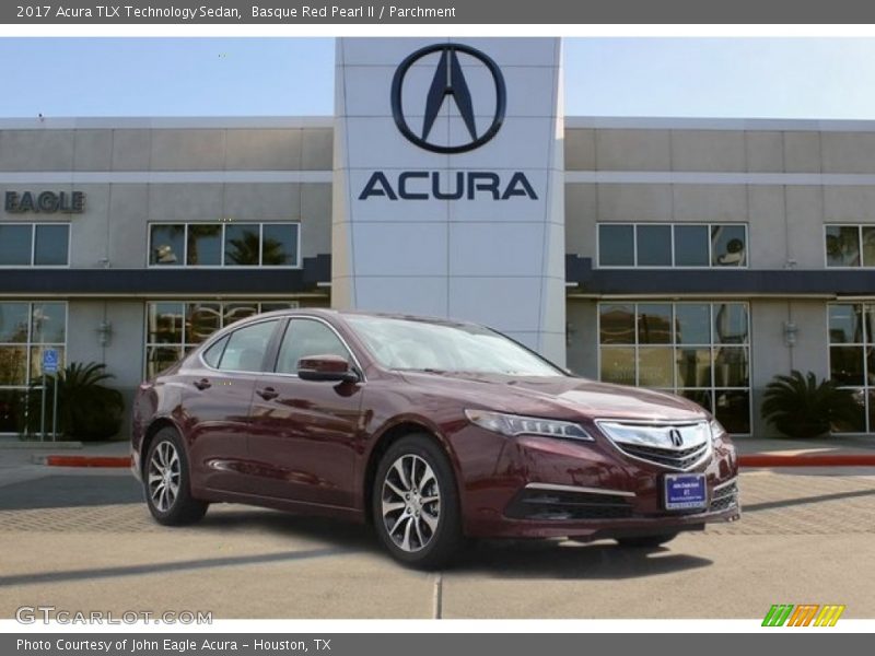 Basque Red Pearl II / Parchment 2017 Acura TLX Technology Sedan