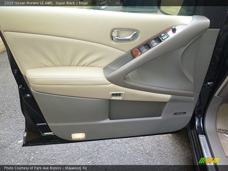 Super Black / Beige 2009 Nissan Murano LE AWD