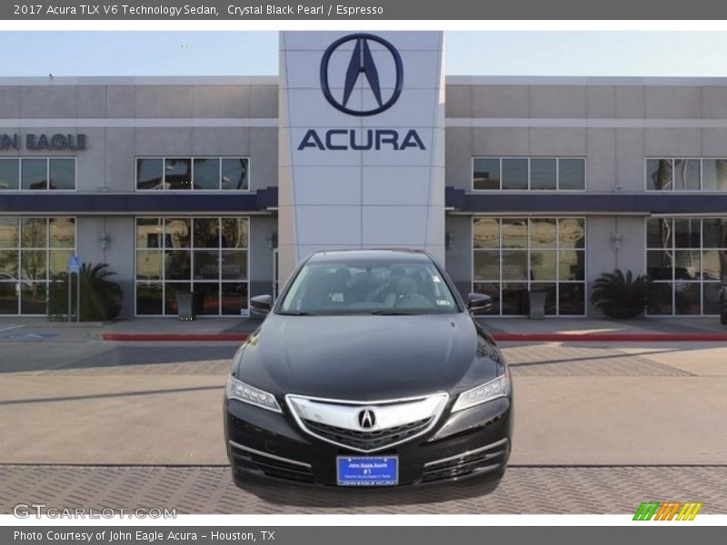 Crystal Black Pearl / Espresso 2017 Acura TLX V6 Technology Sedan