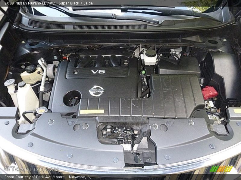 Super Black / Beige 2009 Nissan Murano LE AWD