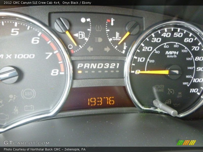 Onyx Black / Ebony 2012 GMC Canyon SLE Crew Cab 4x4