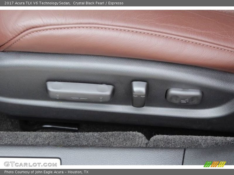 Crystal Black Pearl / Espresso 2017 Acura TLX V6 Technology Sedan