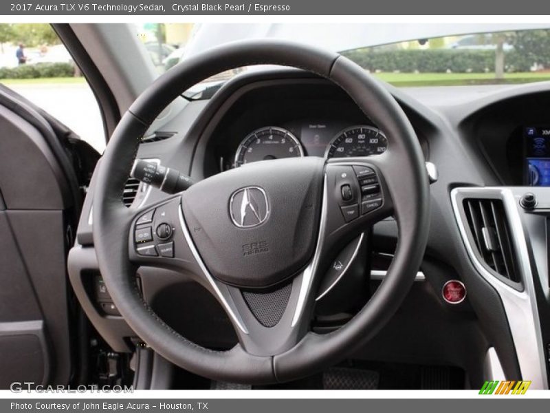 Crystal Black Pearl / Espresso 2017 Acura TLX V6 Technology Sedan