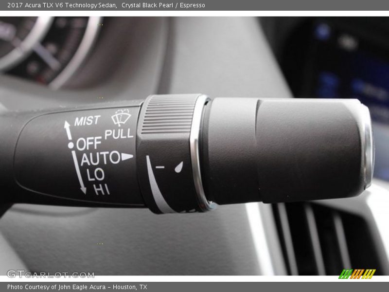 Crystal Black Pearl / Espresso 2017 Acura TLX V6 Technology Sedan