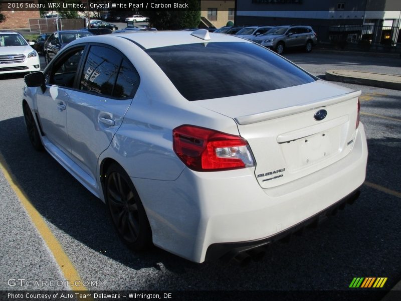 Crystal White Pearl / Carbon Black 2016 Subaru WRX Limited