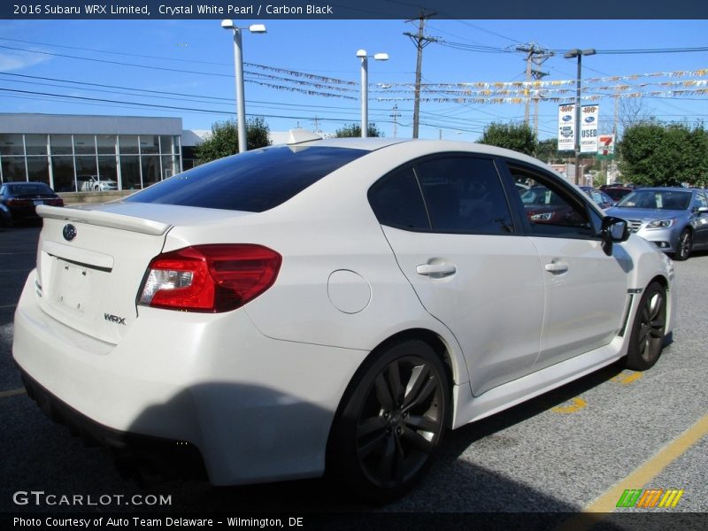 Crystal White Pearl / Carbon Black 2016 Subaru WRX Limited