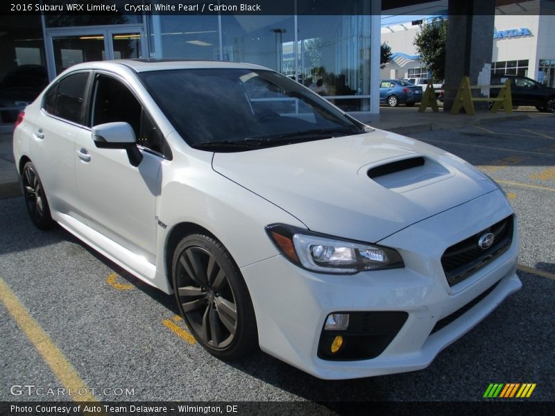Crystal White Pearl / Carbon Black 2016 Subaru WRX Limited