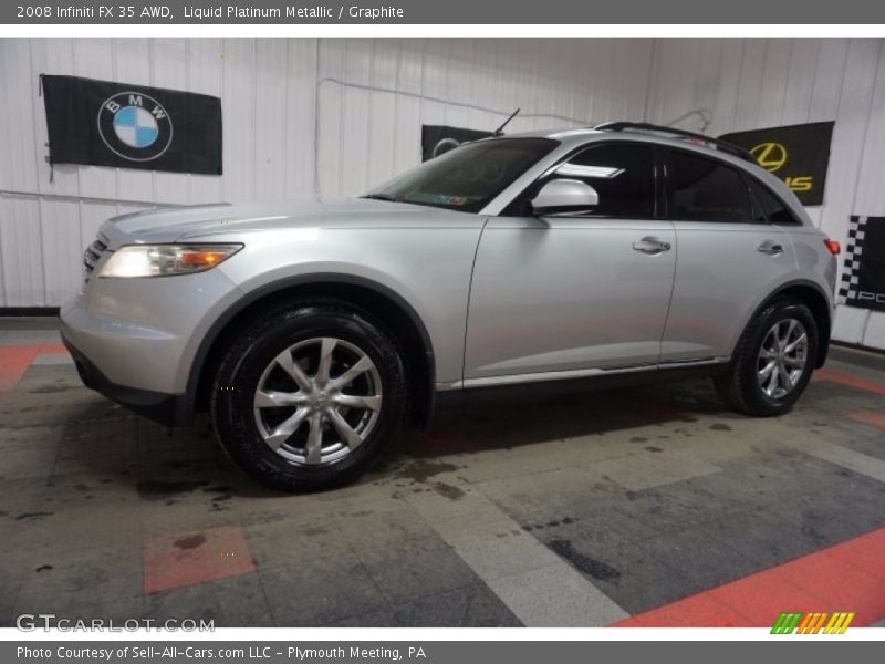 Liquid Platinum Metallic / Graphite 2008 Infiniti FX 35 AWD