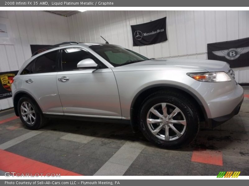 Liquid Platinum Metallic / Graphite 2008 Infiniti FX 35 AWD