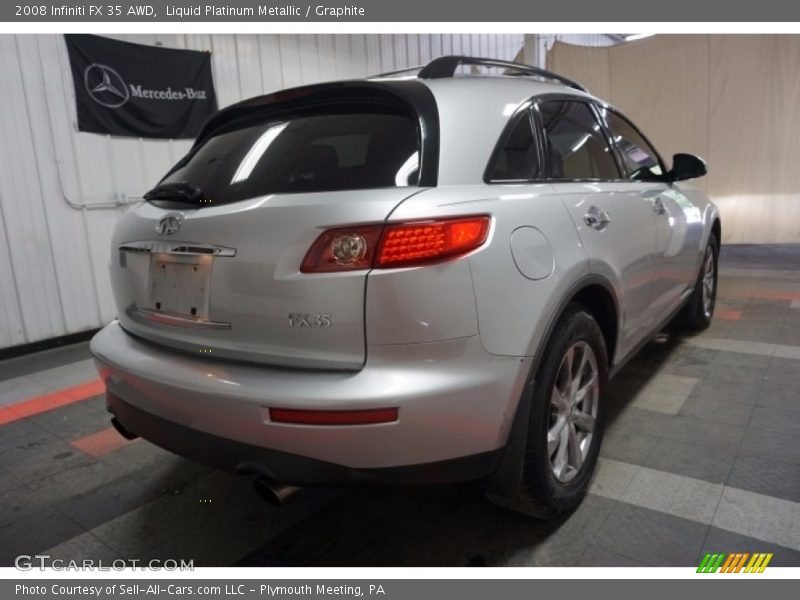 Liquid Platinum Metallic / Graphite 2008 Infiniti FX 35 AWD