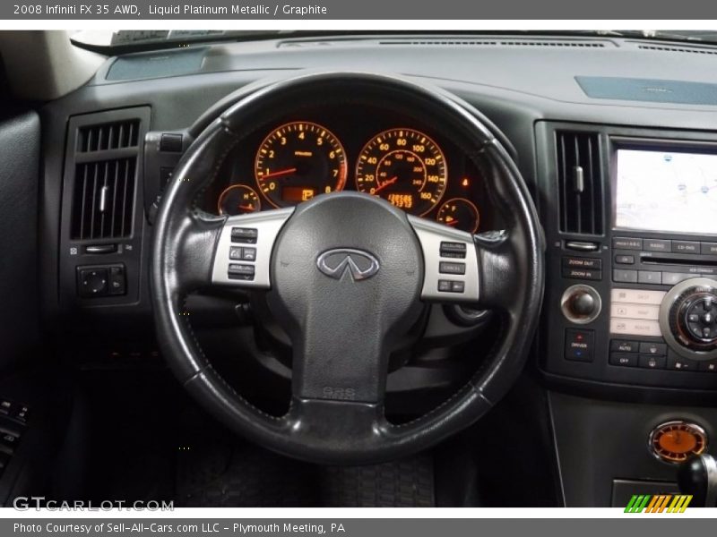 Liquid Platinum Metallic / Graphite 2008 Infiniti FX 35 AWD