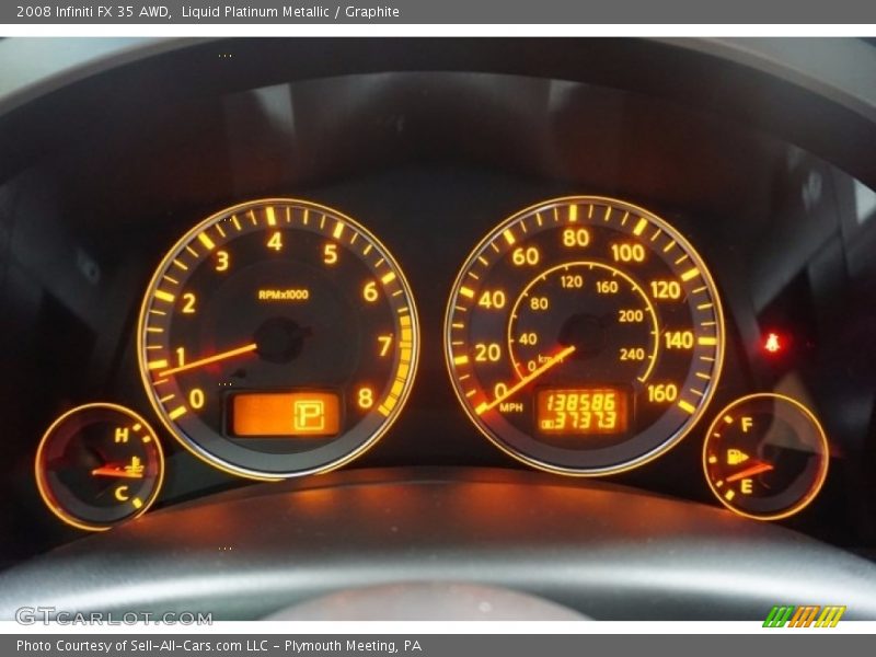 Liquid Platinum Metallic / Graphite 2008 Infiniti FX 35 AWD