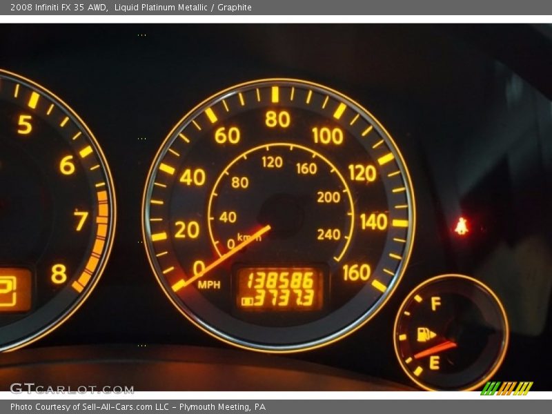 Liquid Platinum Metallic / Graphite 2008 Infiniti FX 35 AWD