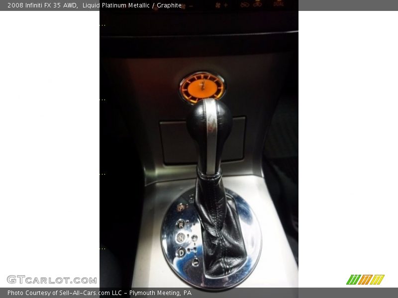 Liquid Platinum Metallic / Graphite 2008 Infiniti FX 35 AWD