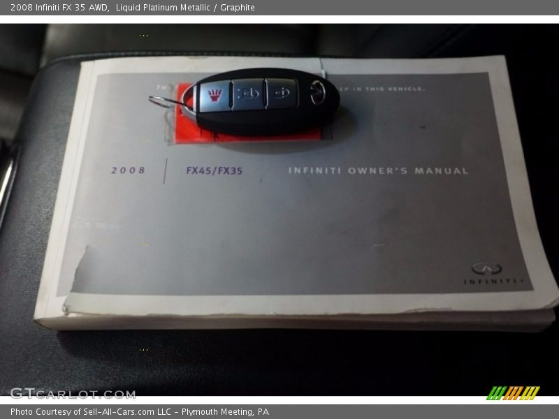 Liquid Platinum Metallic / Graphite 2008 Infiniti FX 35 AWD
