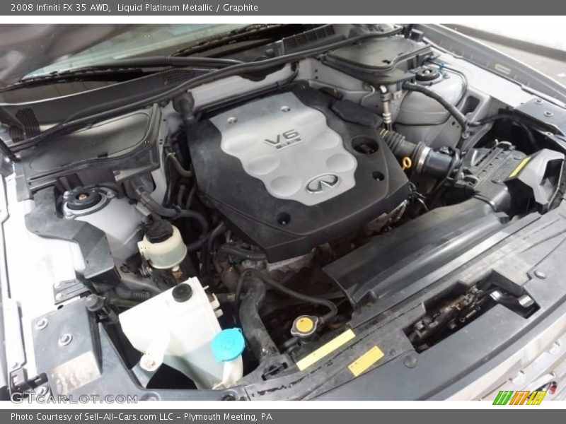 Liquid Platinum Metallic / Graphite 2008 Infiniti FX 35 AWD