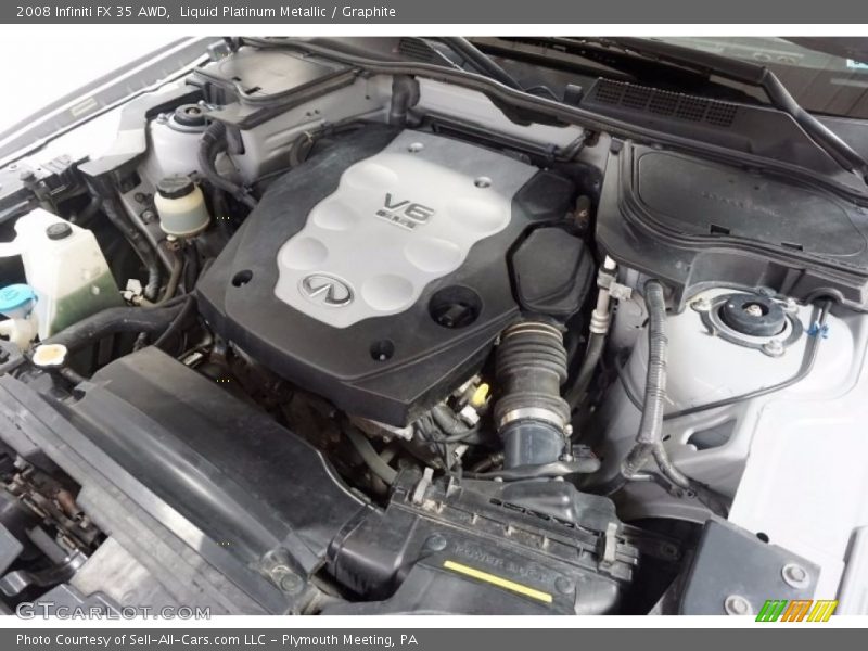 Liquid Platinum Metallic / Graphite 2008 Infiniti FX 35 AWD