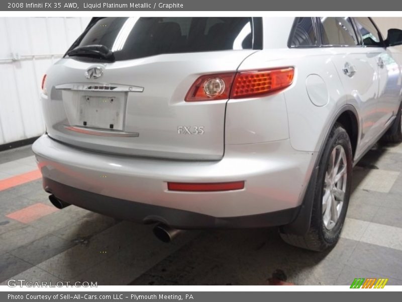 Liquid Platinum Metallic / Graphite 2008 Infiniti FX 35 AWD