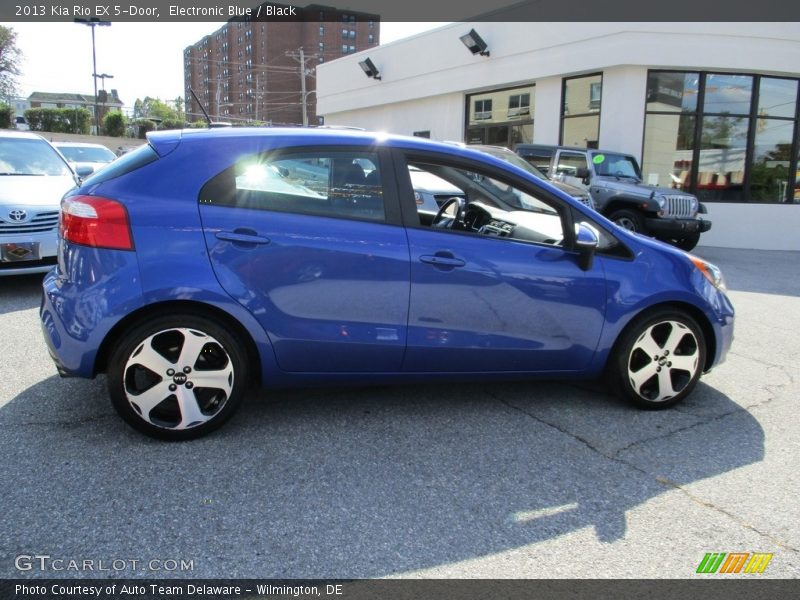 Electronic Blue / Black 2013 Kia Rio EX 5-Door