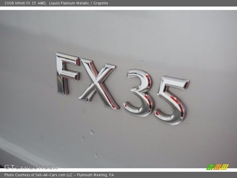 Liquid Platinum Metallic / Graphite 2008 Infiniti FX 35 AWD