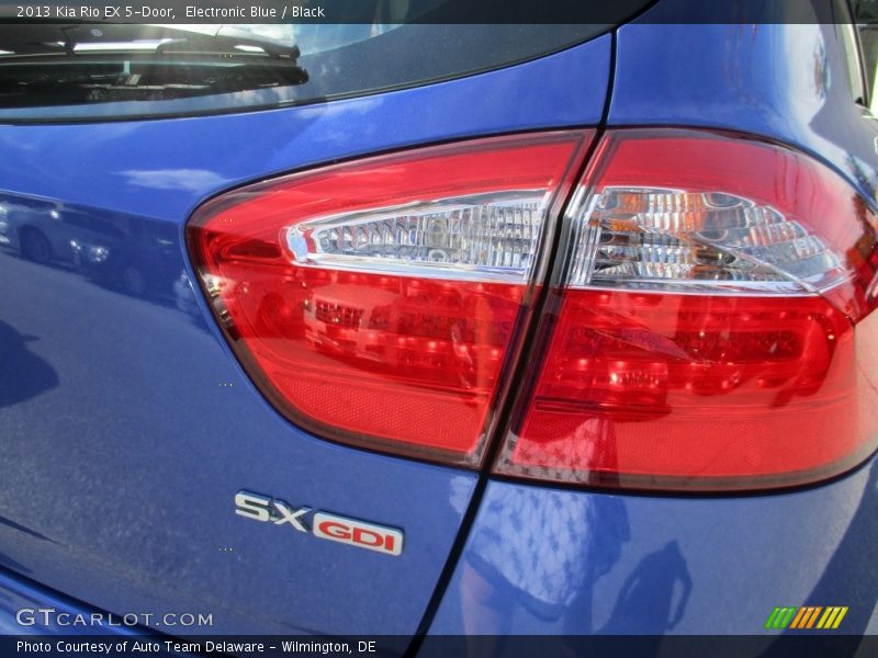 Electronic Blue / Black 2013 Kia Rio EX 5-Door