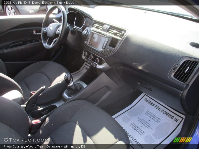 Electronic Blue / Black 2013 Kia Rio EX 5-Door