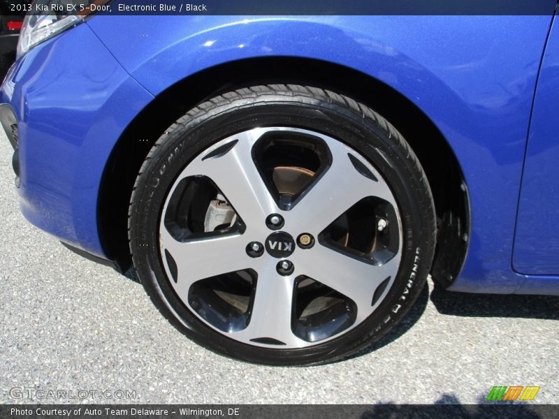 Electronic Blue / Black 2013 Kia Rio EX 5-Door