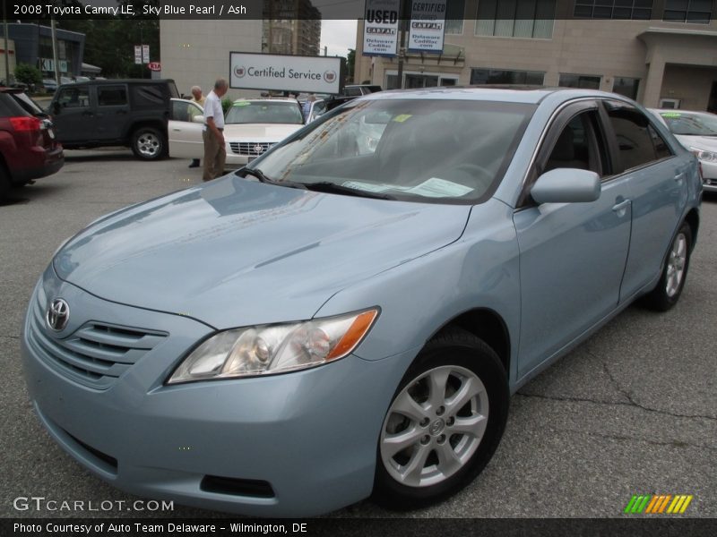 Sky Blue Pearl / Ash 2008 Toyota Camry LE
