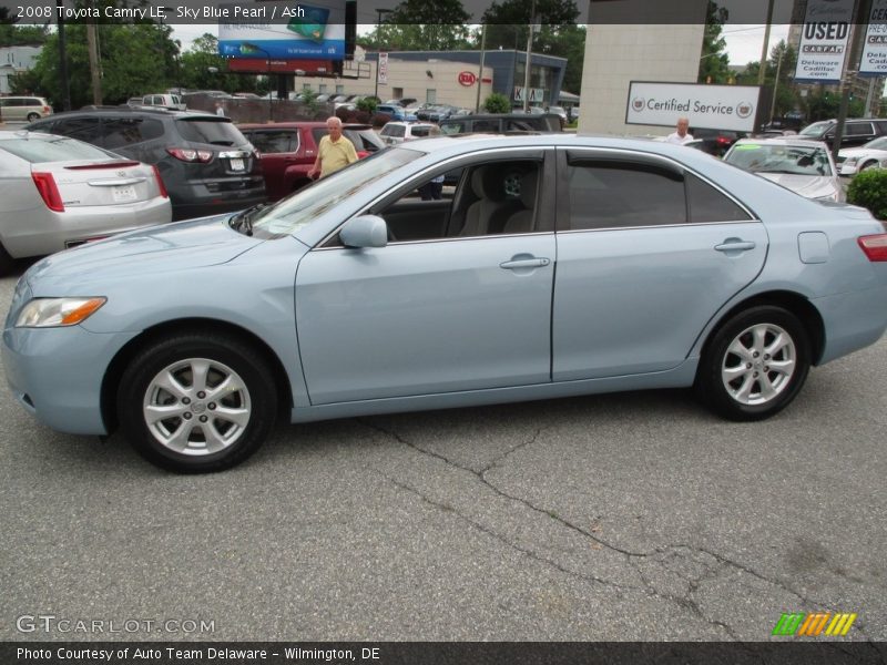 Sky Blue Pearl / Ash 2008 Toyota Camry LE