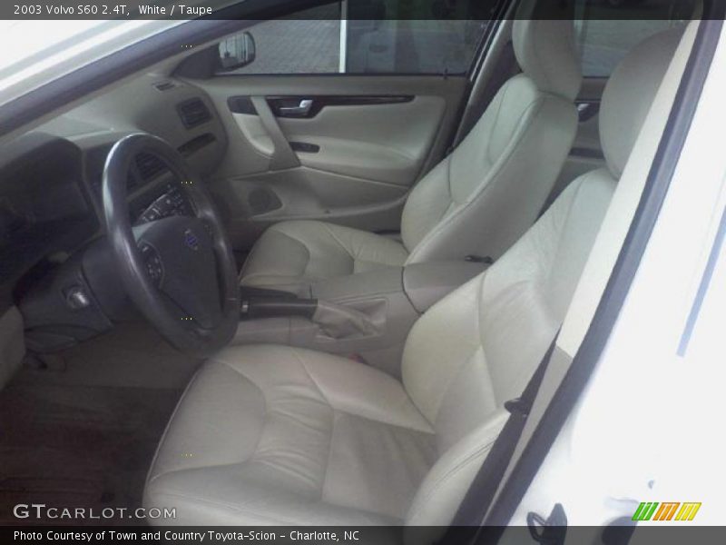 White / Taupe 2003 Volvo S60 2.4T