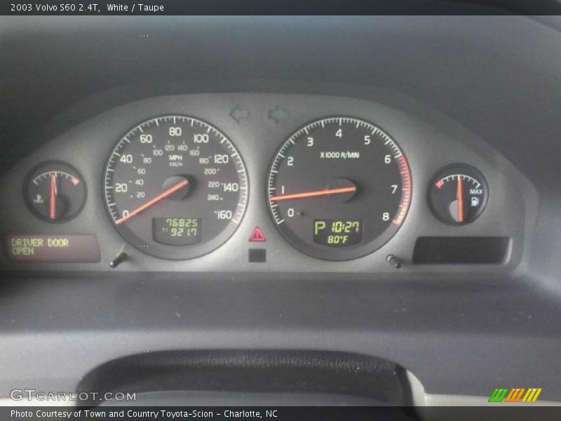 White / Taupe 2003 Volvo S60 2.4T