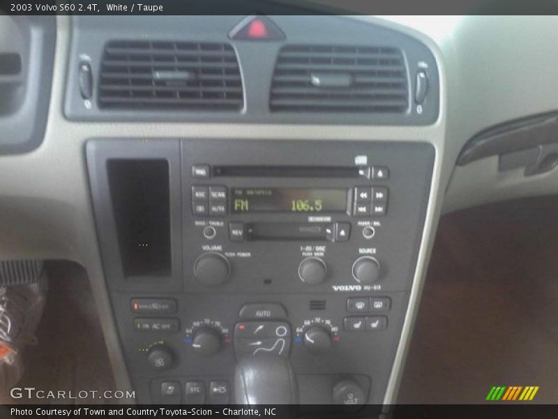 White / Taupe 2003 Volvo S60 2.4T