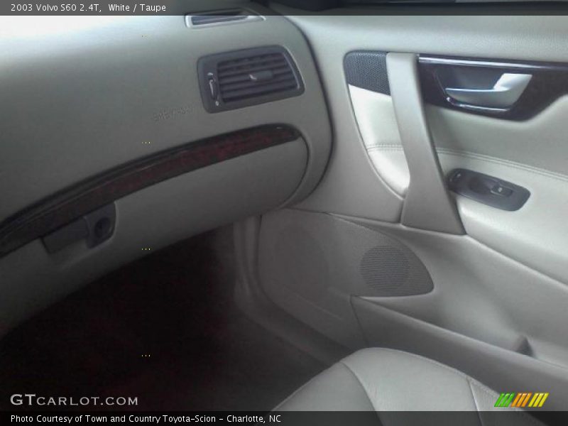 White / Taupe 2003 Volvo S60 2.4T