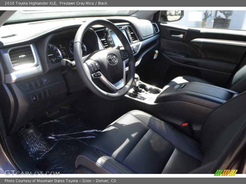 Predawn Gray Mica / Black 2016 Toyota Highlander XLE
