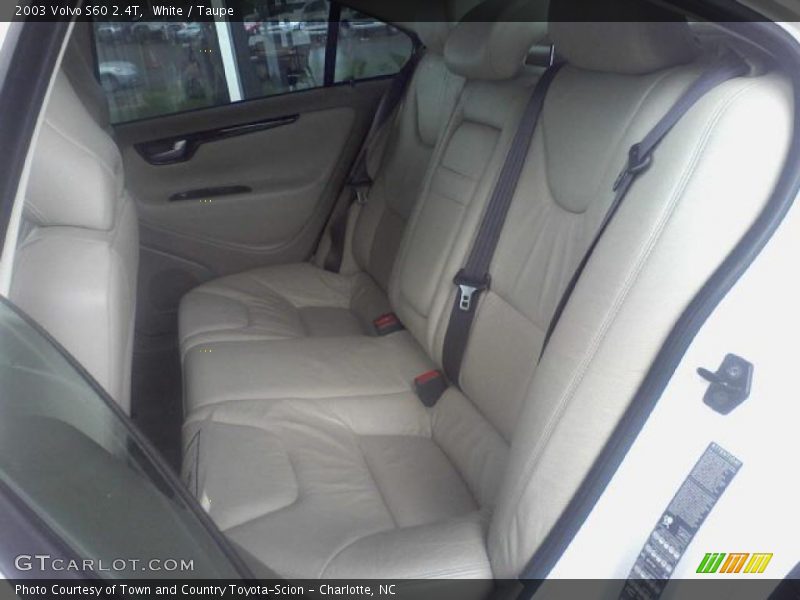 White / Taupe 2003 Volvo S60 2.4T